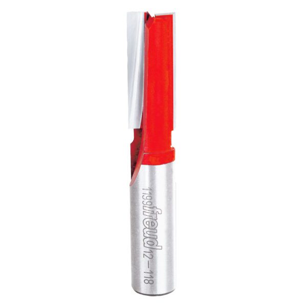 Freud 12-118, 1/2" x 1-1/4" Double Flute Straight Bits, 1/2" Shank