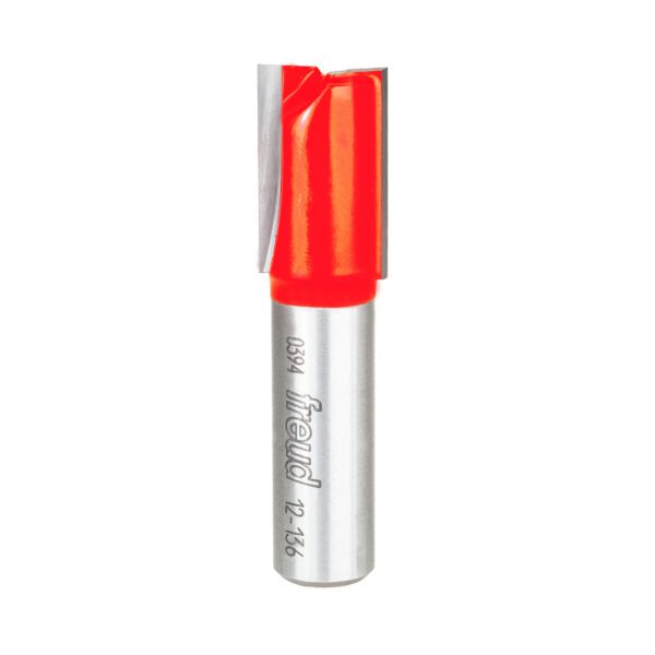 Freud 12-136, 5/8" x 1" Double Flute Straight Bits, 1/2" Shank