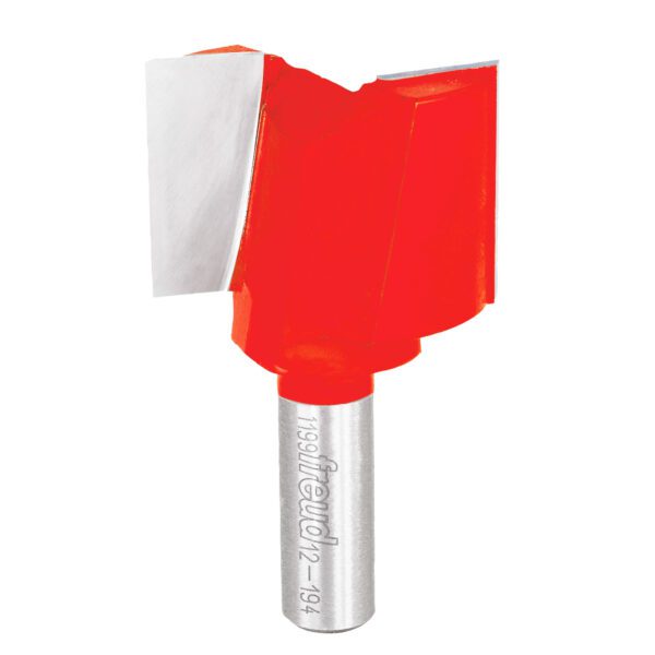 Freud 12-194, Double Flute Straight Bit, 1 3/4" diameter, 1 1/4" carbide height and 1/2" shank.