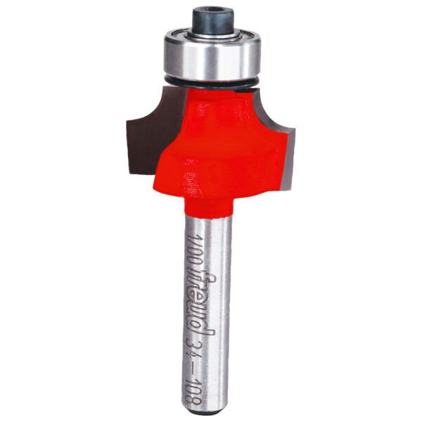 Freud 34-108, 7/8" x 1/2" Rounding Over Bits, 3/16" Radius, 1/4" Shank