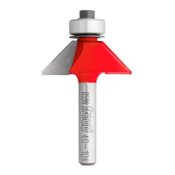 Freud 40-104, 1-11/32" 1/2" Chamfer Bits, 1/4" Shank
