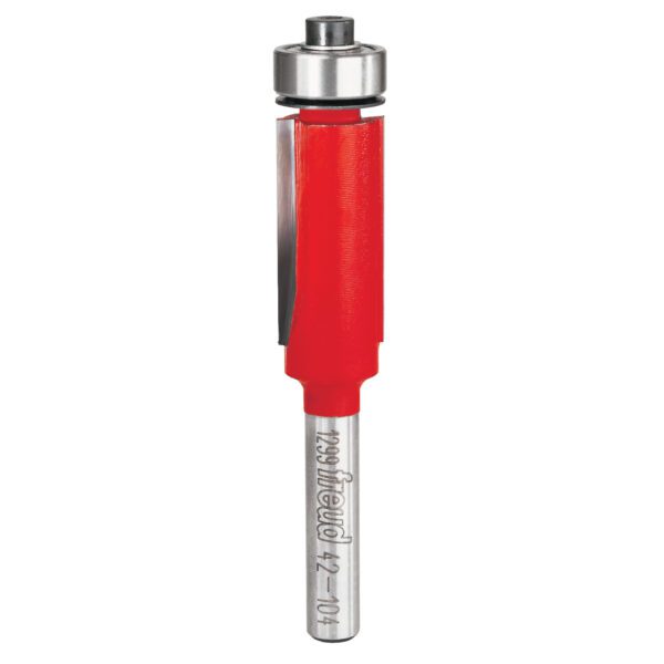 Freud 42-104, 1/2" x 1" Flush Trim Bits, 1/4" Shank