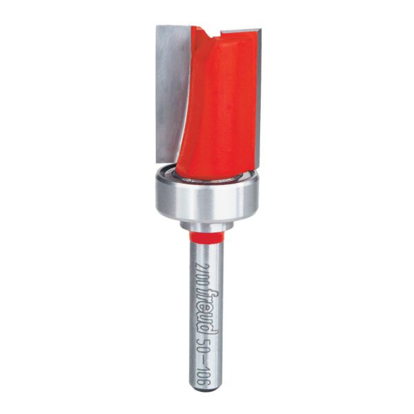 Freud 50-106, 3/4" x 1" Top Bearing Flush Trim Bit, 1/4" Shank