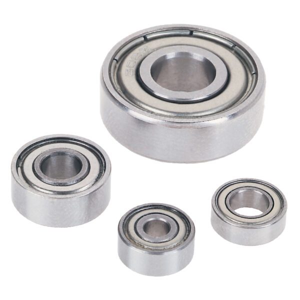 Freud 62-XXX Bearing set. Contains 62-102 (3/8"), (2) 62-104 (1/2"), 62-108 (8mm x 22mm) and 62-402 (wrench).