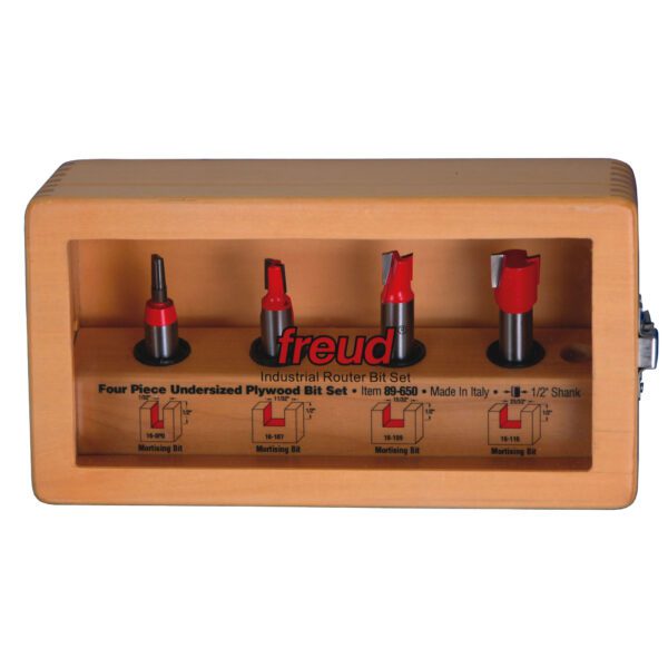 Freud 89-650, Four Piece Undersized Plywood Bit Set