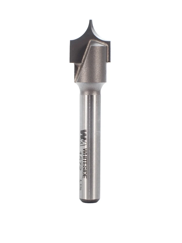 Whiteside 1572 Point Cutting Roundover Bit 1/4"SH, 1/4"R, 1/2"CD, 1/2"CL